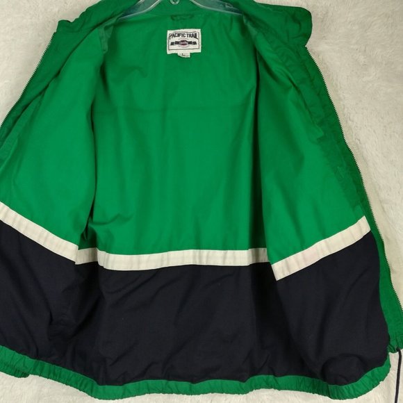 Pacific Trail Mens Jacket Green Full Zip Pockets Lightweight‎ Collared Large - Picture 8 of 13